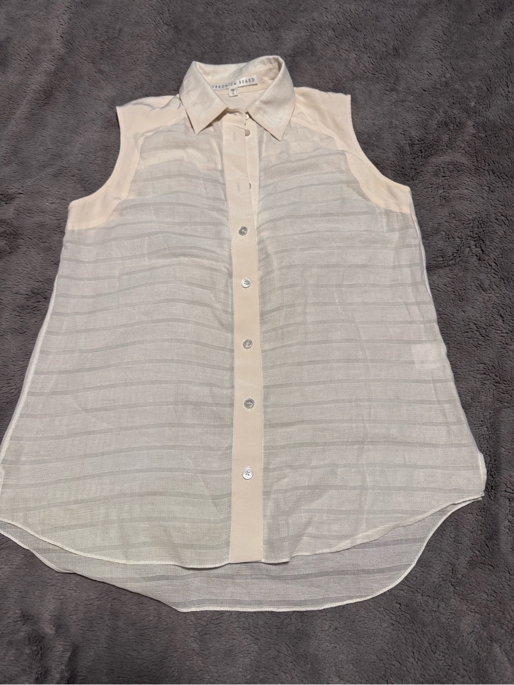 Veronica Beard Sleeveless Button Down